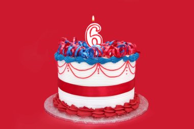 Number Six Cake clipart