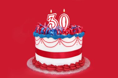 30th Cake clipart