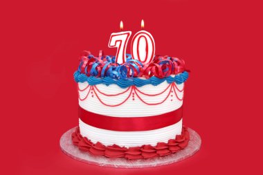 70th Cake clipart