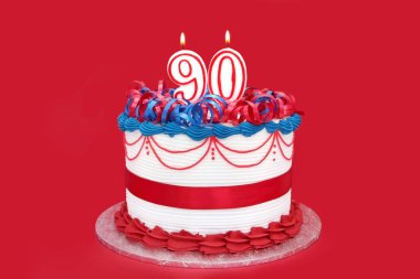 90th Cake clipart