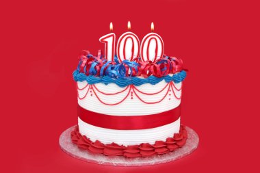 100th Cake clipart