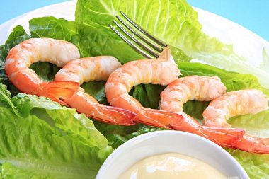 Prawns with Mayonnaise clipart