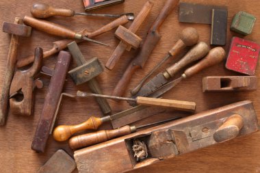 Vintage Woodworking Tools clipart