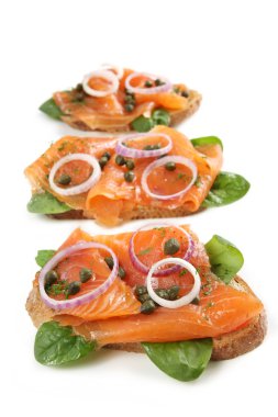 Smoked Salmon Appetizer clipart