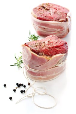 Filet Mignon with Bacon clipart