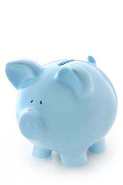 Blue Piggy Bank clipart