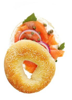 Smoked Salmon Bagel clipart