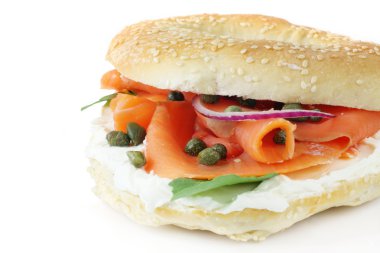 Smoked Salmon Bagel clipart