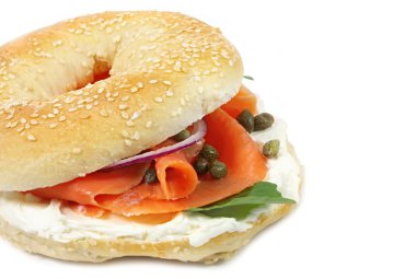 Smoked Salmon Bagel clipart