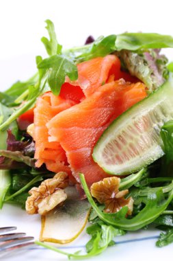 Smoked Salmon Salad clipart