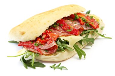 Salami Sandwich clipart