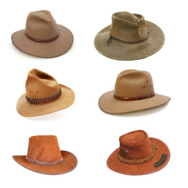 Australian bush hats clipart