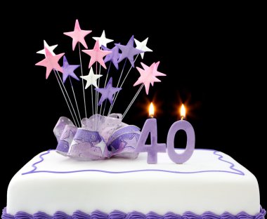 40th Cake clipart