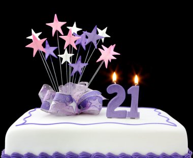 21st Cake clipart