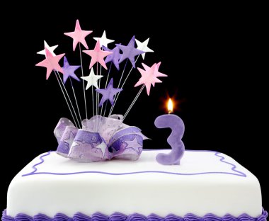 Number 3 Cake clipart