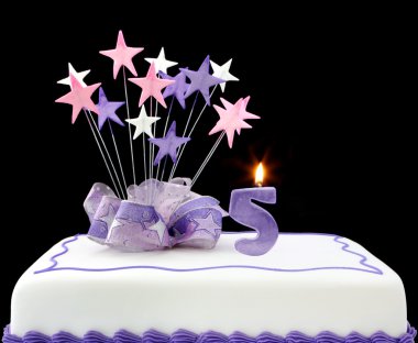 Number 5 Cake clipart