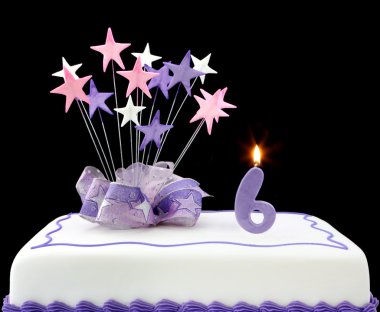 Number 6 Cake clipart