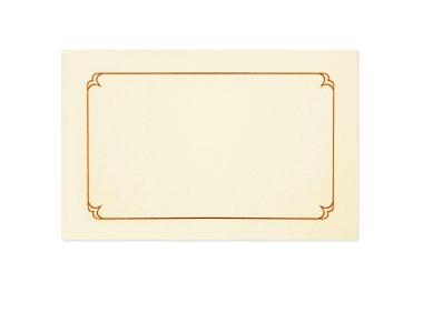 Blank Card clipart