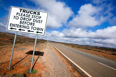 Outback Road Sign clipart