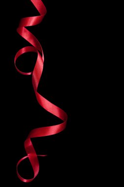 Red Ribbon on Black clipart