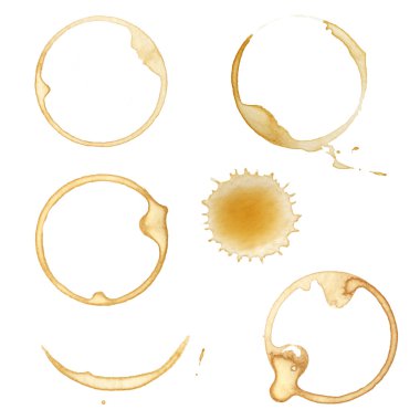 Collection of Coffee Stains clipart