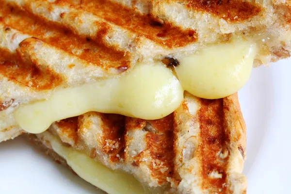 Izgara peynir sandviç closeup — Stok fotoğraf