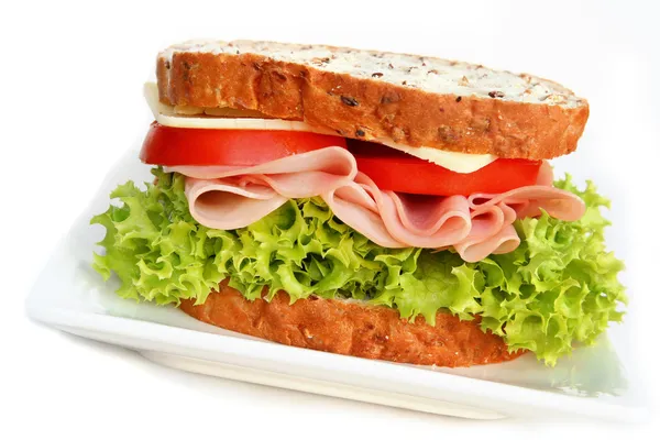 Šunkový sendvič — Stock fotografie