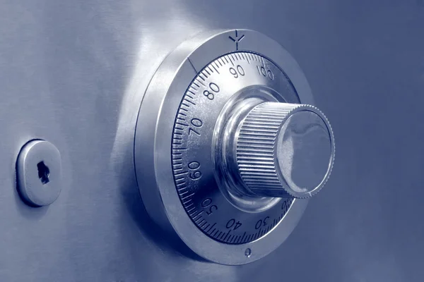 Combination safe lock and key lock — Stock Photo, Image
