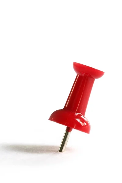 Röd häftstiftet — Stockfoto
