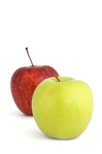 Dvě jablka — Stock fotografie