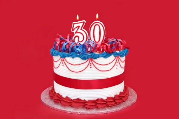 30 tårta — Stockfoto