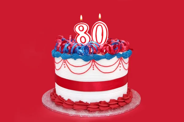 80e gâteau — Photo
