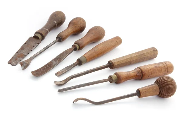 Vintage drewna narzędzia — Zdjęcie stockowe
