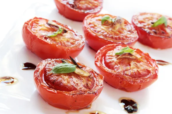 Långsamt rostade tomater — Stockfoto