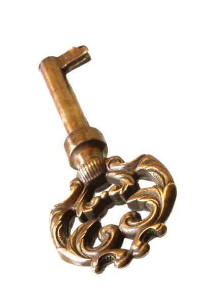 复古黄铜钥匙 — 图库照片