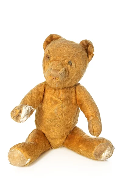 Vintage teddybeer, zittend — Stockfoto