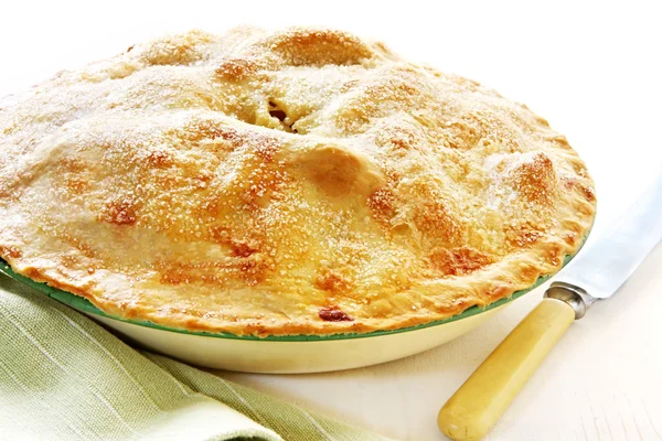 Домашньої випічки яблучного пирога — стокове фото