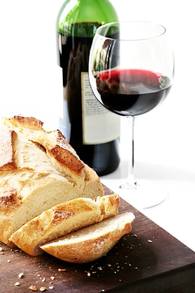 Roti dan anggur — Stok Foto
