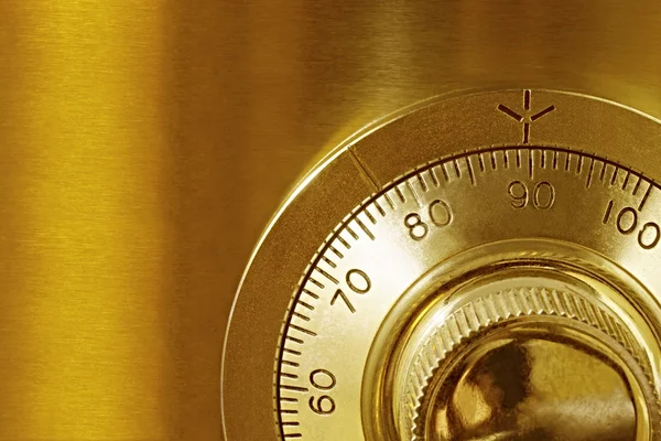 Golden Safe Lock — Stock Photo, Image