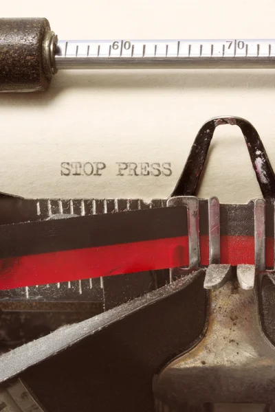 Stop Press — Stock Photo, Image