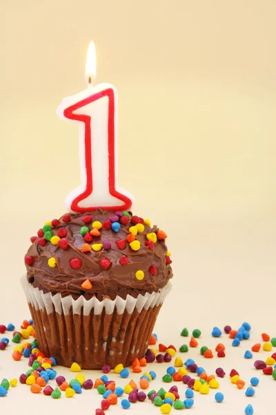 Numero Uno Cupcake — Foto Stock