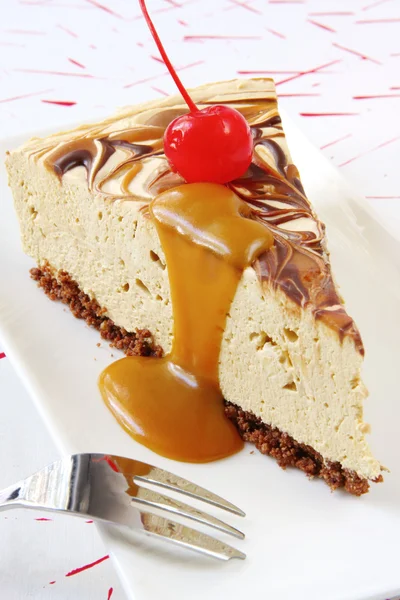 Caramel Cheesecake — Stock Photo, Image