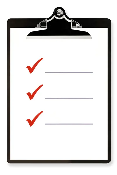 Checklist on Clipboard — Stock Photo, Image