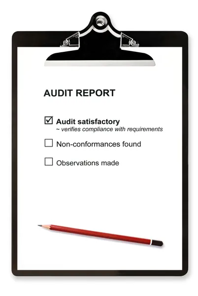Relazione di audit — Foto Stock