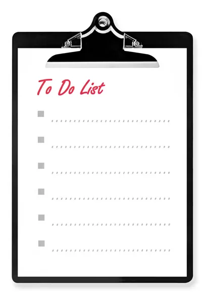 To Do List on Clipboard — Stock Photo, Image