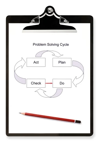 Diagrama de resolução de problemas — Fotografia de Stock