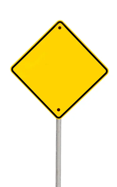 Blank Road Sign (with Path) — Stock Photo, Image