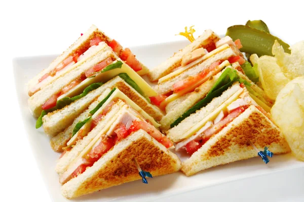 Club Sandwiches — Stock Photo, Image
