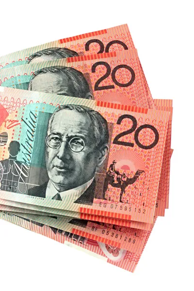 Australiska tjugo dollar anteckningar — Stockfoto