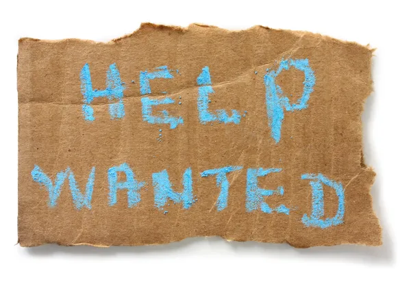 stock image Help Wanted